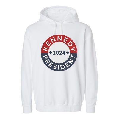 Cool Kennedy For President 2024 Vintage Stars Circle Garment-Dyed Fleece Hoodie