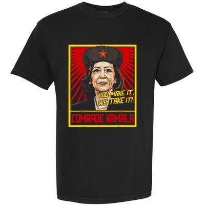 Comrade Kamala Funny Anti Harris Garment-Dyed Heavyweight T-Shirt