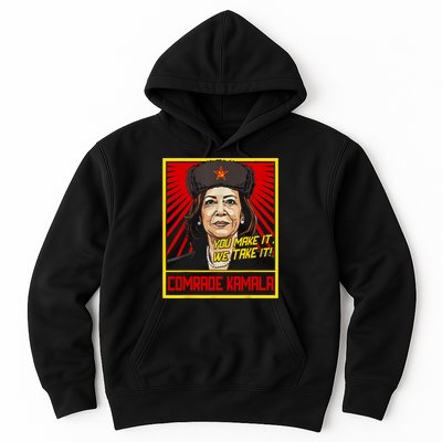 Comrade Kamala Funny Anti Harris Hoodie