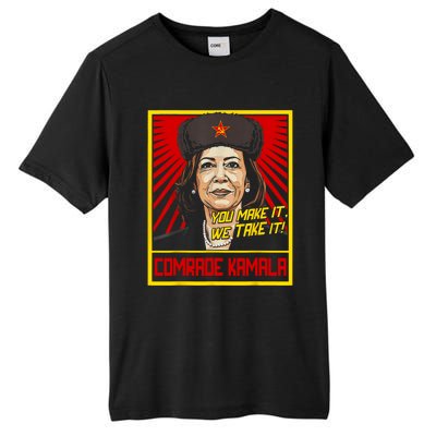 Comrade Kamala Funny Anti Harris Tall Fusion ChromaSoft Performance T-Shirt