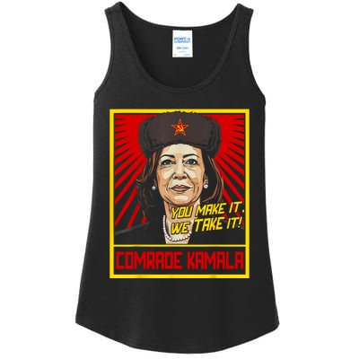 Comrade Kamala Funny Anti Harris Ladies Essential Tank