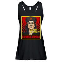 Comrade Kamala Funny Anti Harris Ladies Essential Flowy Tank