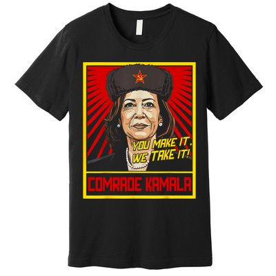 Comrade Kamala Funny Anti Harris Premium T-Shirt