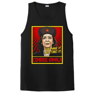 Comrade Kamala Funny Anti Harris PosiCharge Competitor Tank