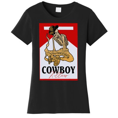 Cowboy Killers Funny Western Cowgirl Skeleton Women's T-Shirt