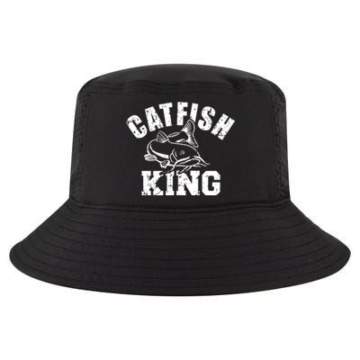 Catfish King Funny Fishing Fisherman Catfishing Fish Cool Comfort Performance Bucket Hat