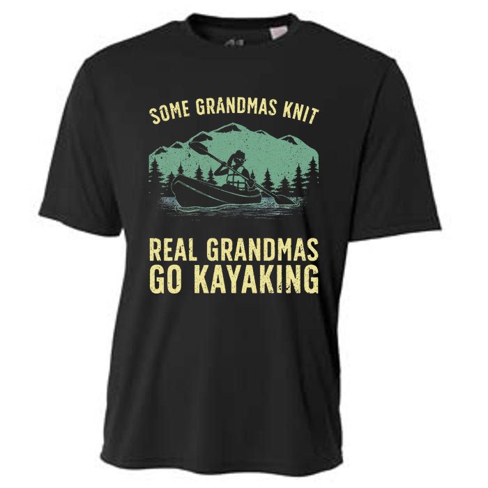 Cool Kayaking For Grandma Mom Kayaker Boating Kayak Boating Cooling Performance Crew T-Shirt