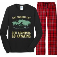 Cool Kayaking For Grandma Mom Kayaker Boating Kayak Boating Long Sleeve Pajama Set