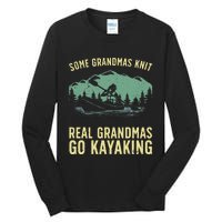 Cool Kayaking For Grandma Mom Kayaker Boating Kayak Boating Tall Long Sleeve T-Shirt