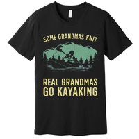 Cool Kayaking For Grandma Mom Kayaker Boating Kayak Boating Premium T-Shirt