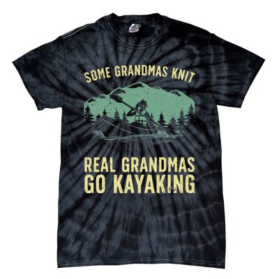 Cool Kayaking For Grandma Mom Kayaker Boating Kayak Boating Tie-Dye T-Shirt