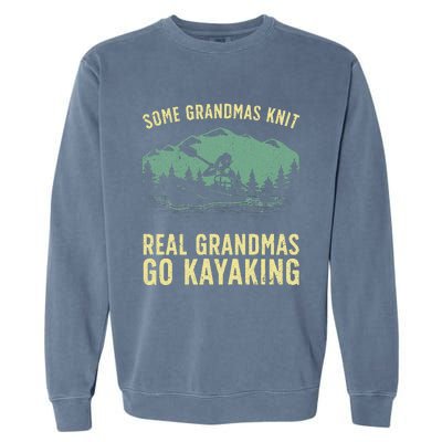 Cool Kayaking For Grandma Mom Kayaker Boating Kayak Boating Garment-Dyed Sweatshirt