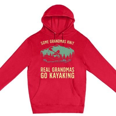 Cool Kayaking For Grandma Mom Kayaker Boating Kayak Boating Premium Pullover Hoodie