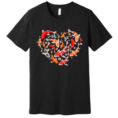 Cool Koi Fish For Men Women Japan Fishing Japanese Koi Lover Premium T-Shirt