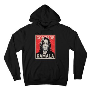 Comrade Kamala Funny Political Wearing Pearls Hoodie