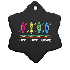 Cool Kayaks For Outdoor Funny Kayaking Boating Ceramic Star Ornament