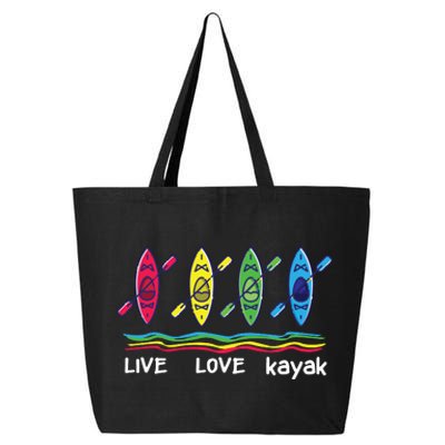 Cool Kayaks For Outdoor Funny Kayaking Boating 25L Jumbo Tote