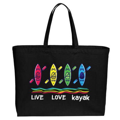 Cool Kayaks For Outdoor Funny Kayaking Boating Cotton Canvas Jumbo Tote