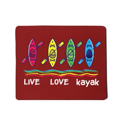 Cool Kayaks For Outdoor Funny Kayaking Boating Mousepad