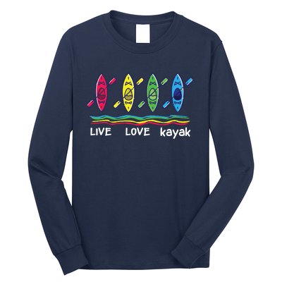 Cool Kayaks For Outdoor Funny Kayaking Boating Long Sleeve Shirt