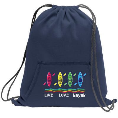 Cool Kayaks For Outdoor Funny Kayaking Boating Sweatshirt Cinch Pack Bag