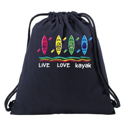 Cool Kayaks For Outdoor Funny Kayaking Boating Drawstring Bag