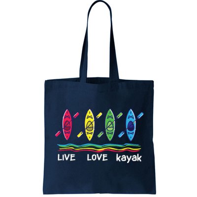 Cool Kayaks For Outdoor Funny Kayaking Boating Tote Bag