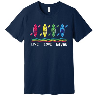 Cool Kayaks For Outdoor Funny Kayaking Boating Premium T-Shirt