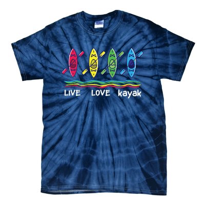 Cool Kayaks For Outdoor Funny Kayaking Boating Tie-Dye T-Shirt