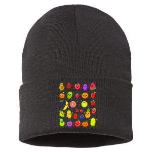 Cartoon Kawaii Fruits Sustainable Knit Beanie