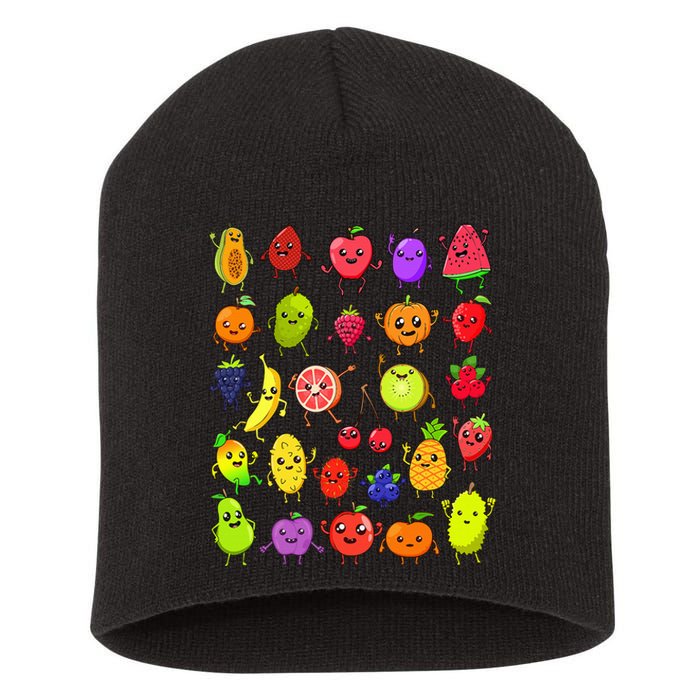 Cartoon Kawaii Fruits Short Acrylic Beanie