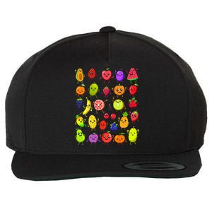 Cartoon Kawaii Fruits Wool Snapback Cap