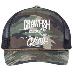 Crawfish King Funny Crayfish Boil Crew Festival Retro Rope Trucker Hat Cap