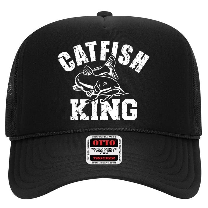 Catfish King Fishing High Crown Mesh Back Trucker Hat