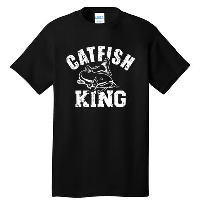 Catfish King Fishing Tall T-Shirt