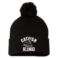 Catfish King Fishing Pom Pom 12in Knit Beanie