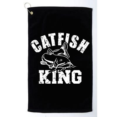 Catfish King Fishing Golf Towel