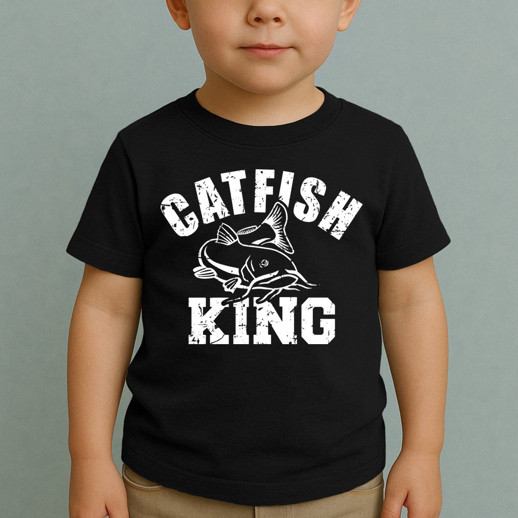 Catfish King Fishing Toddler T-Shirt