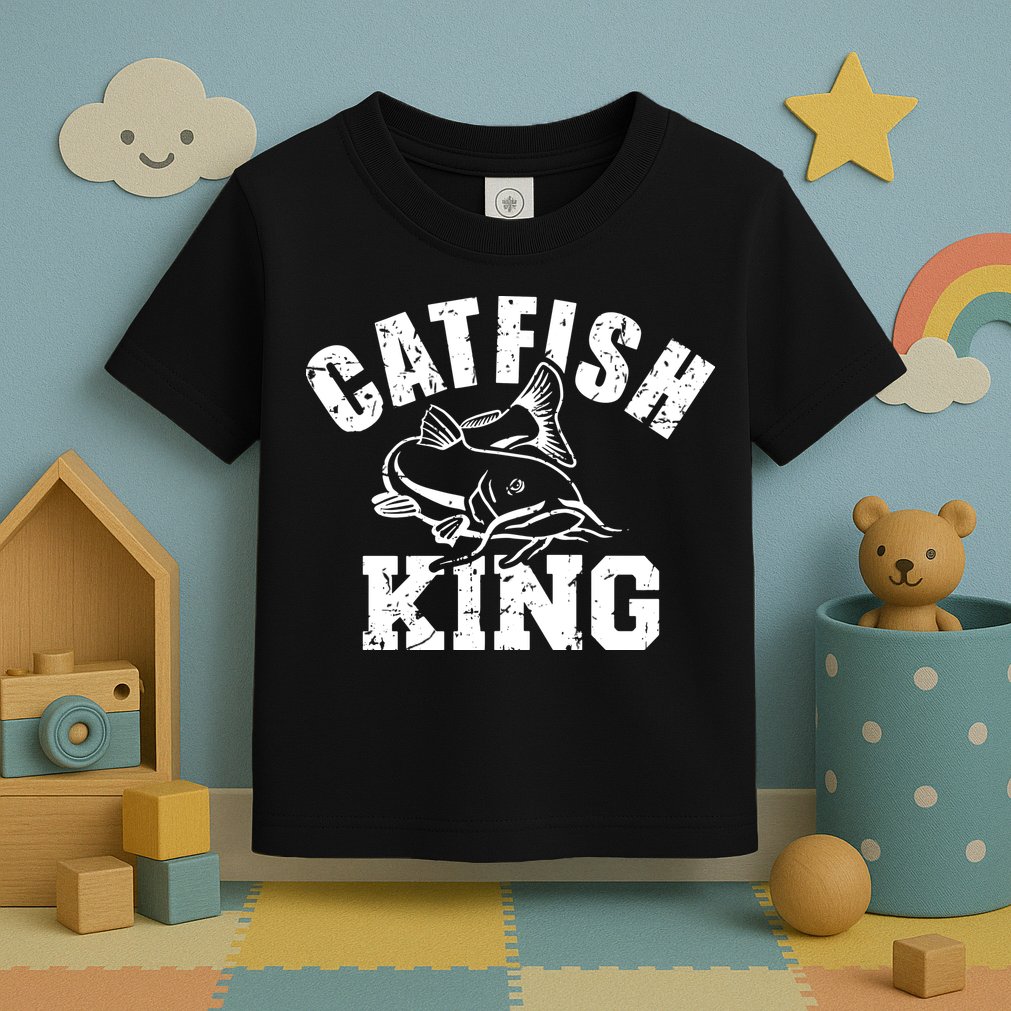 Catfish King Fishing Toddler T-Shirt