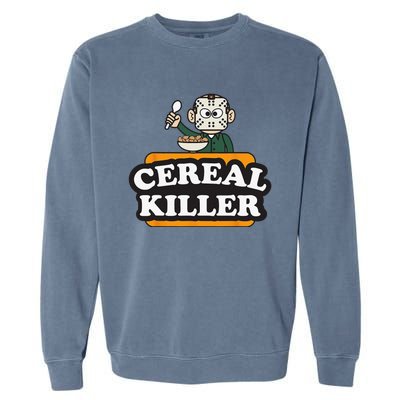 Cereal Killer Food Pun Humor Costume Funny Halloween Gifts Garment-Dyed Sweatshirt