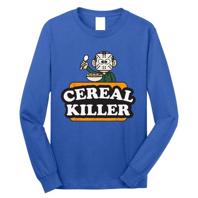 Cereal Killer Food Pun Humor Costume Funny Halloween Gifts Long Sleeve Shirt