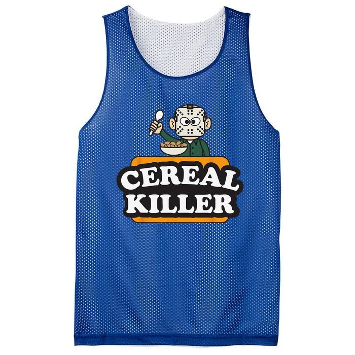 Cereal Killer Food Pun Humor Costume Funny Halloween Gifts Mesh Reversible Basketball Jersey Tank