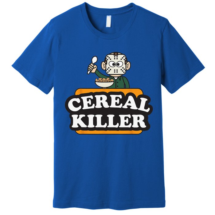 Cereal Killer Food Pun Humor Costume Funny Halloween Gifts Premium T-Shirt