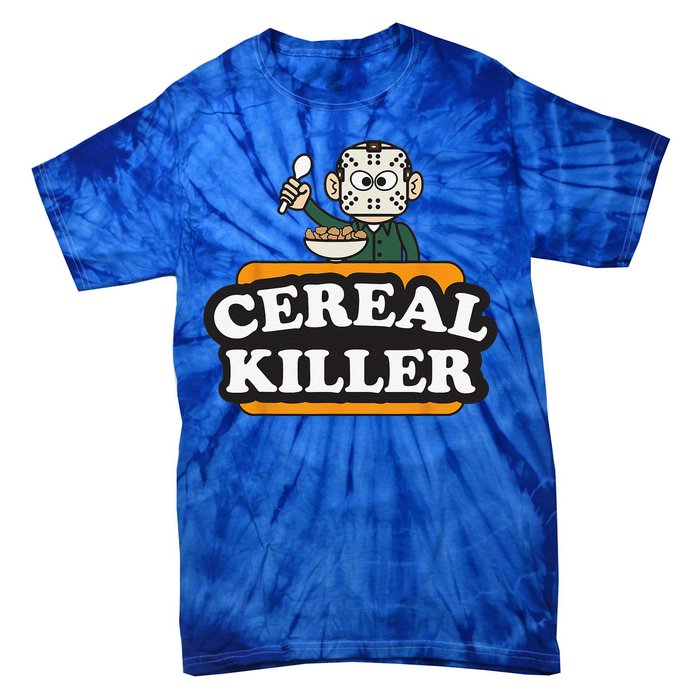 Cereal Killer Food Pun Humor Costume Funny Halloween Gifts Tie-Dye T-Shirt