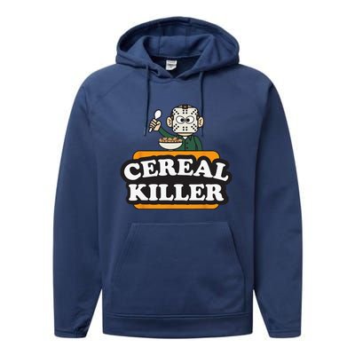 Cereal Killer Food Pun Humor Costume Funny Halloween Gifts Performance Fleece Hoodie