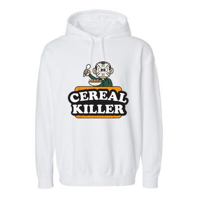 Cereal Killer Food Pun Humor Costume Funny Halloween Gifts Garment-Dyed Fleece Hoodie