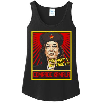 Comrade Kamala Funny Anti Harris Ladies Essential Tank