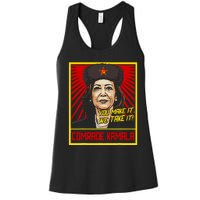 Comrade Kamala Funny Anti Harris Women's Racerback Tank