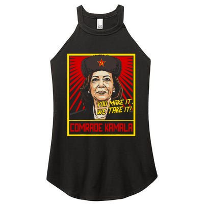 Comrade Kamala Funny Anti Harris Women's Perfect Tri Rocker Tank