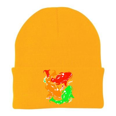 Colorful Koi Fish Family Fish Funny Gift Knit Cap Winter Beanie